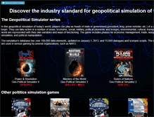 Tablet Screenshot of geo-political-simulator.com